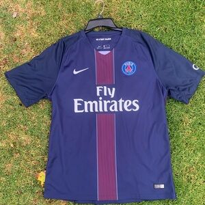 Paris Saint Germain Nike Soccer Jersey 2016 Mens L EUC PSG Fifa